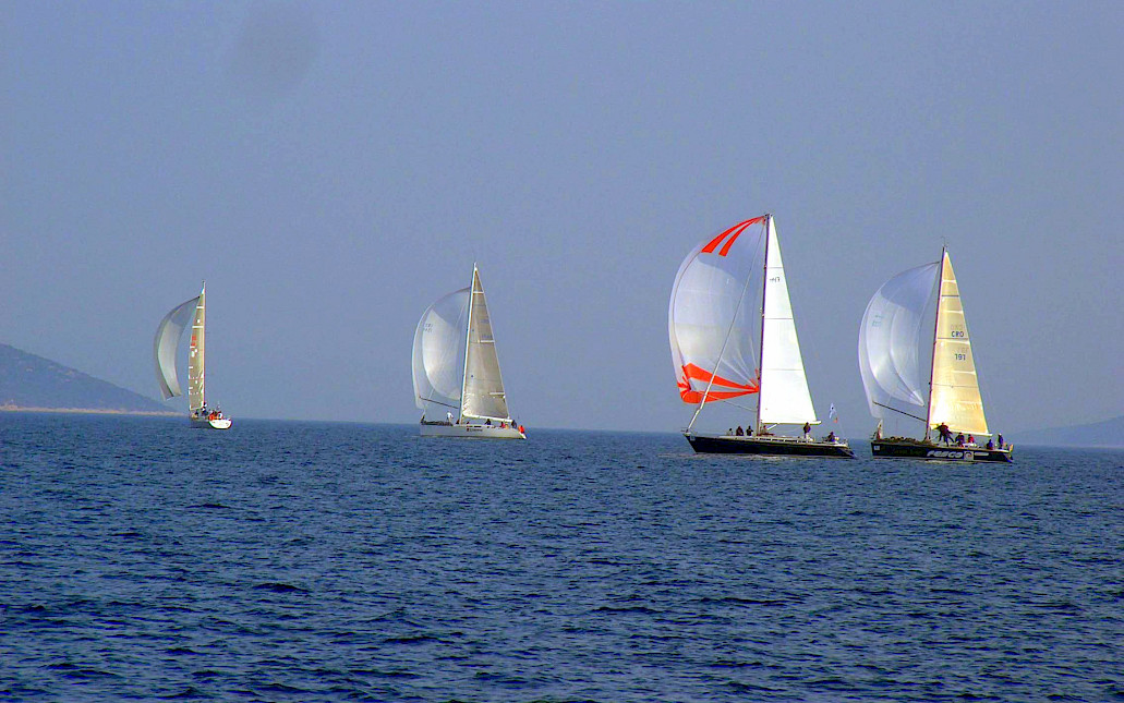 Sailing boats with spinnakers on the Adriatic — maritime translation services, Aion Zagreb