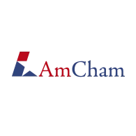 AmCham logo - a long-standing translation client of the Aion agency.